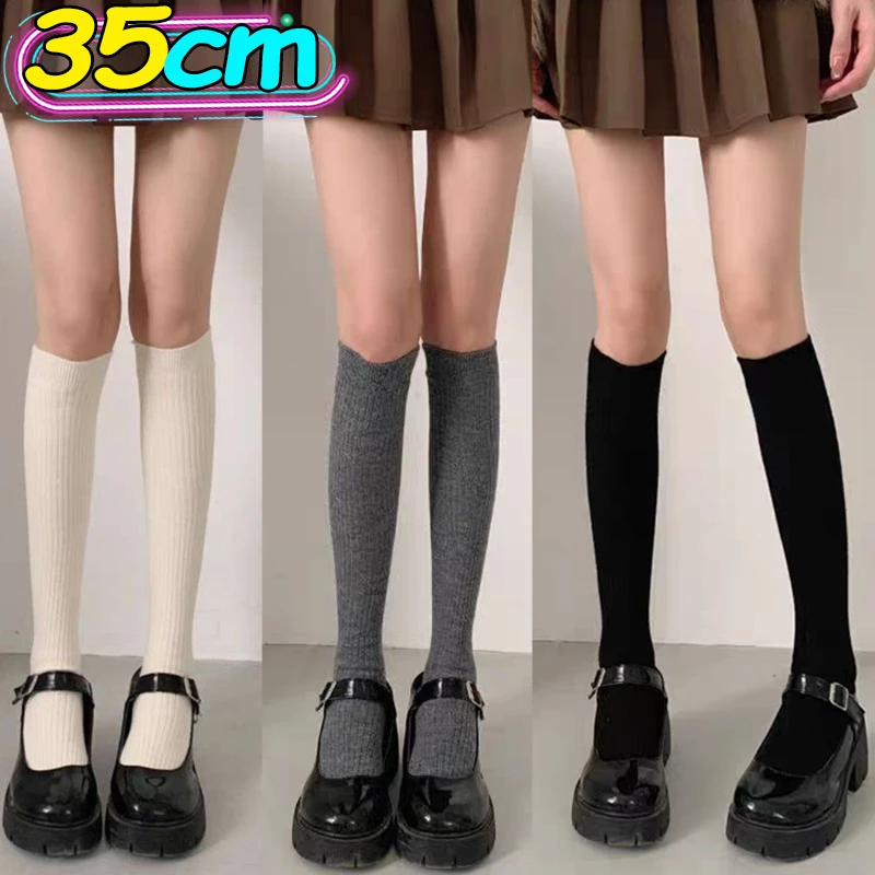 

1pair Over Knee-High Fluffy Female Sox Cashmere Boot Solid Wool Thigh Stocking Women Long Knee Socks White Lolita Skinny Cotton