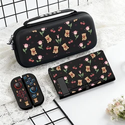 Protective Shell with Portable Carrying Case - Dual - Use, Detachable, Scratch and Drop Resistant Design for Switch NS (Black)