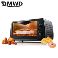 DMWD 2 Layer 12L Mini Electric Baking Oven 220V Home Pizza Oven Baking Tools For Cakes Chicken Wing Temperature Control Timing