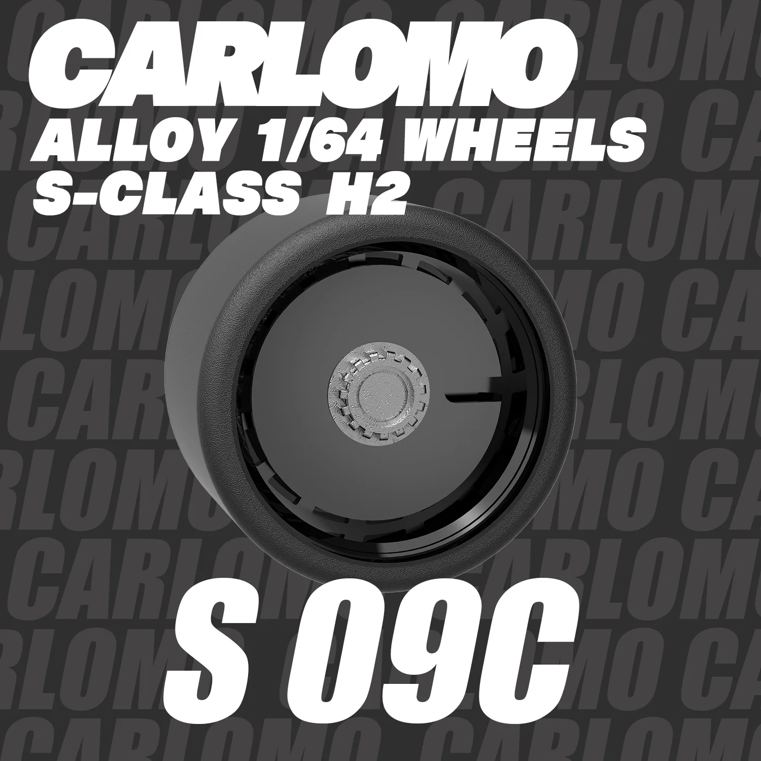 Carlomo S-Klasse Brandneue 1/64 Alufelgen mit Gummireifen und Bremsscheiben-Montage für Modell-Druckgussautos – Detail 30