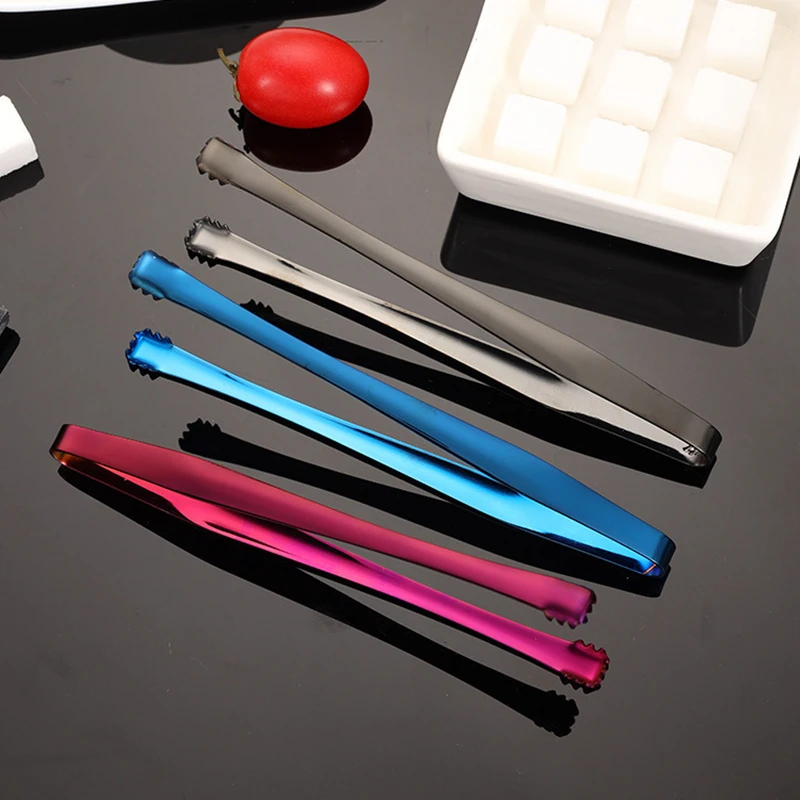 Stainless Steel Kitchen Food Tongs Non Slip Ice Clip with Teeth BBQ Pastry Baking Clamp Tools Kitchenware Cooking Utensils food tongs