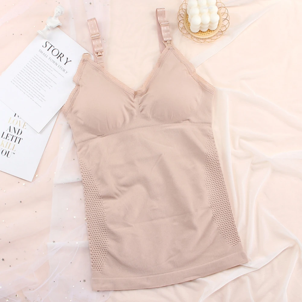 Upper Button Buckle Breastfeeding Maternity Camisole