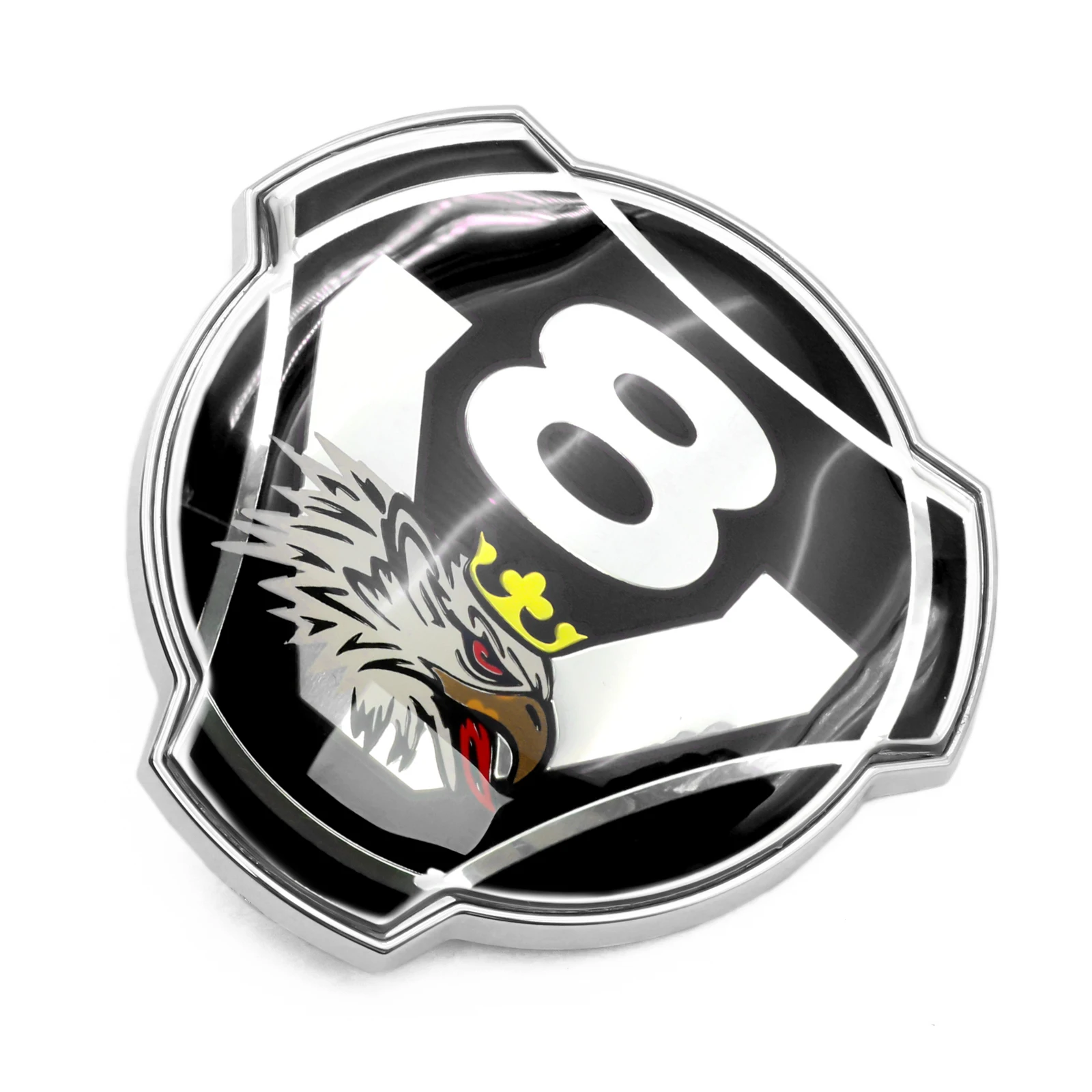 Decoration Scania 1 Piu00e8ce 80 Mm Bleu Avec Logo Griffin Rouge