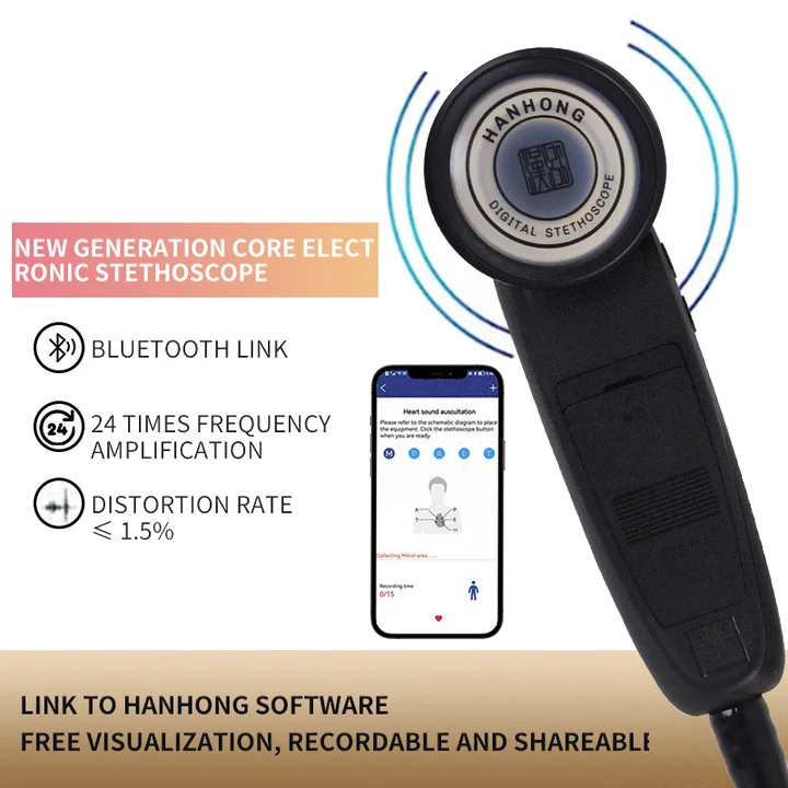 Medical Core Electronic Stethoscope Bluetooth Stethoscope 40 Times