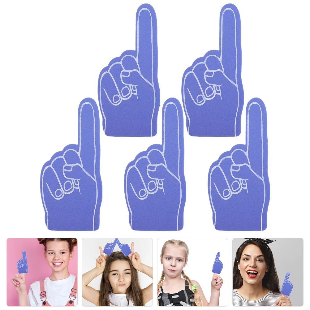 

5 Pcs Cheering Clapper Large Foam Hands for Cheerleading Childrens Toys Finger Sporting Events Girl