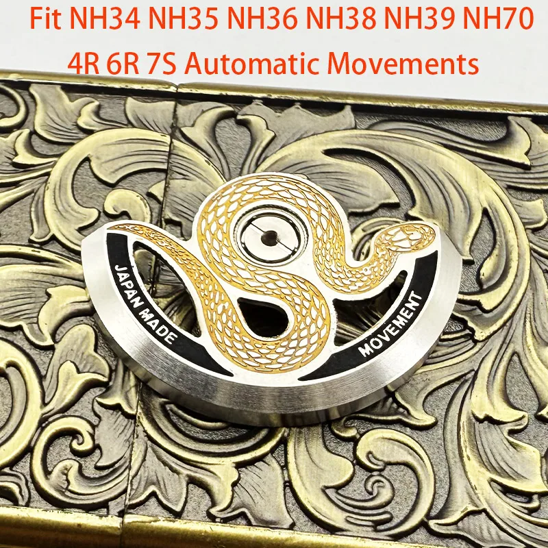 Customized Automatic Hammer Rose Gold Black Blue Silver Gold Watch Rotor Parts