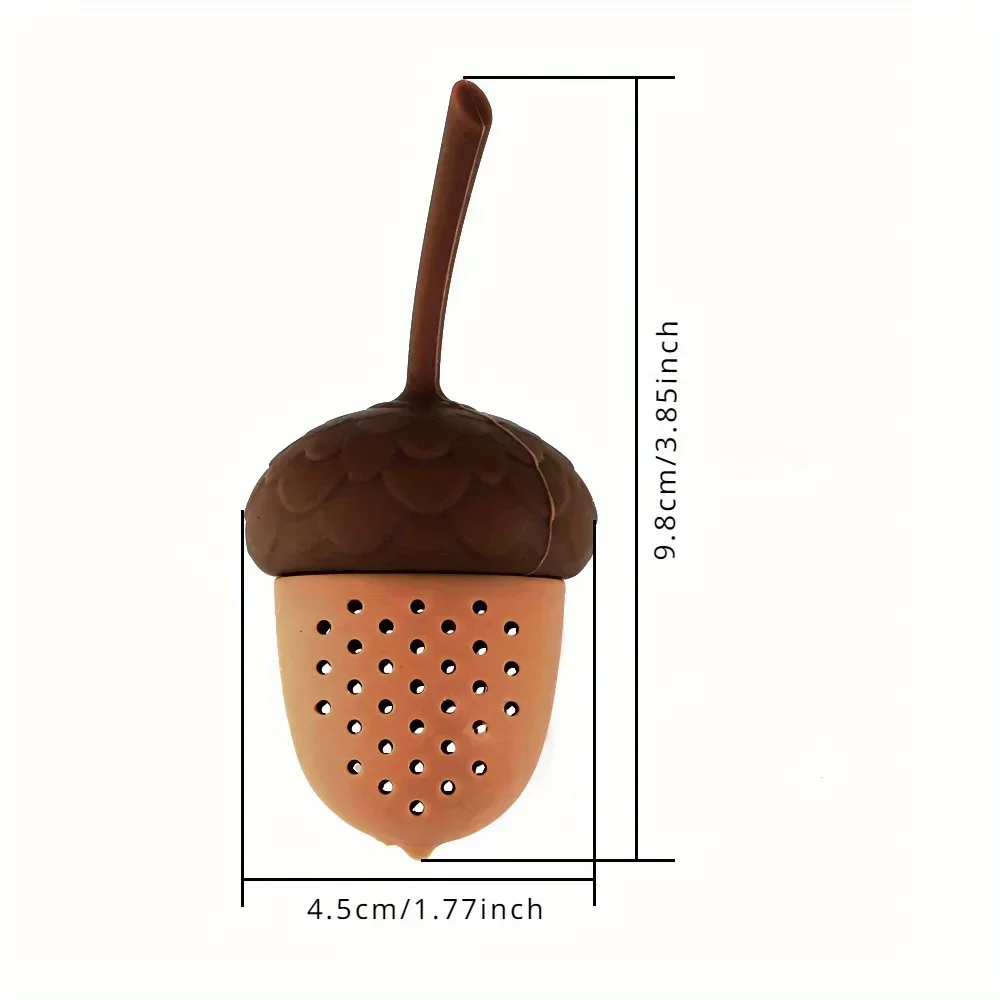 1PC Tea Bag Strainer Acorn Shape Gadgets Kitchen Accessories Tea Infuser Silicone Infuser