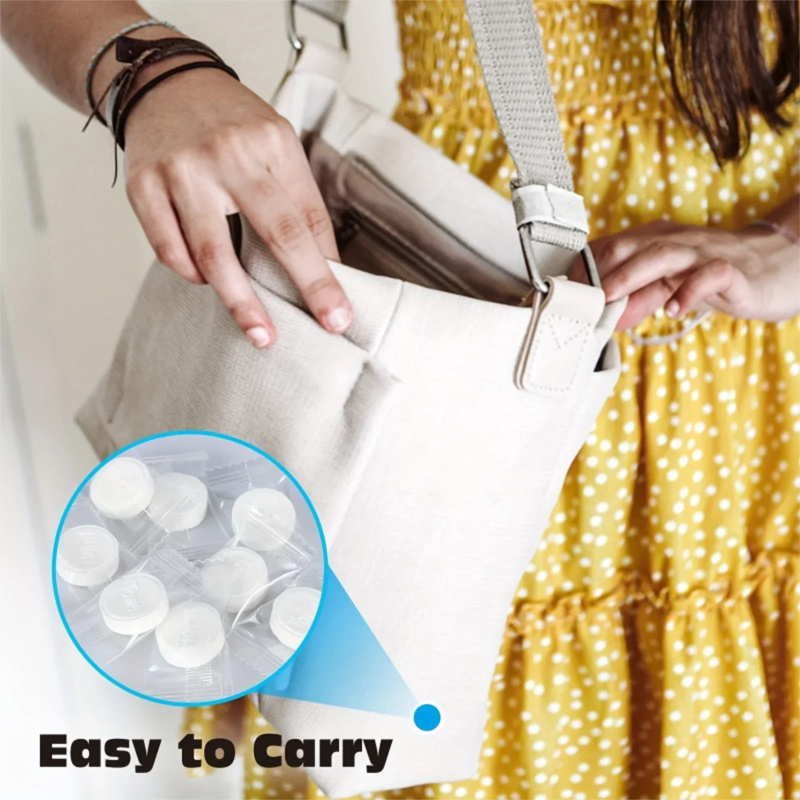 Disposable Compressed Face/Hand Wipes 4