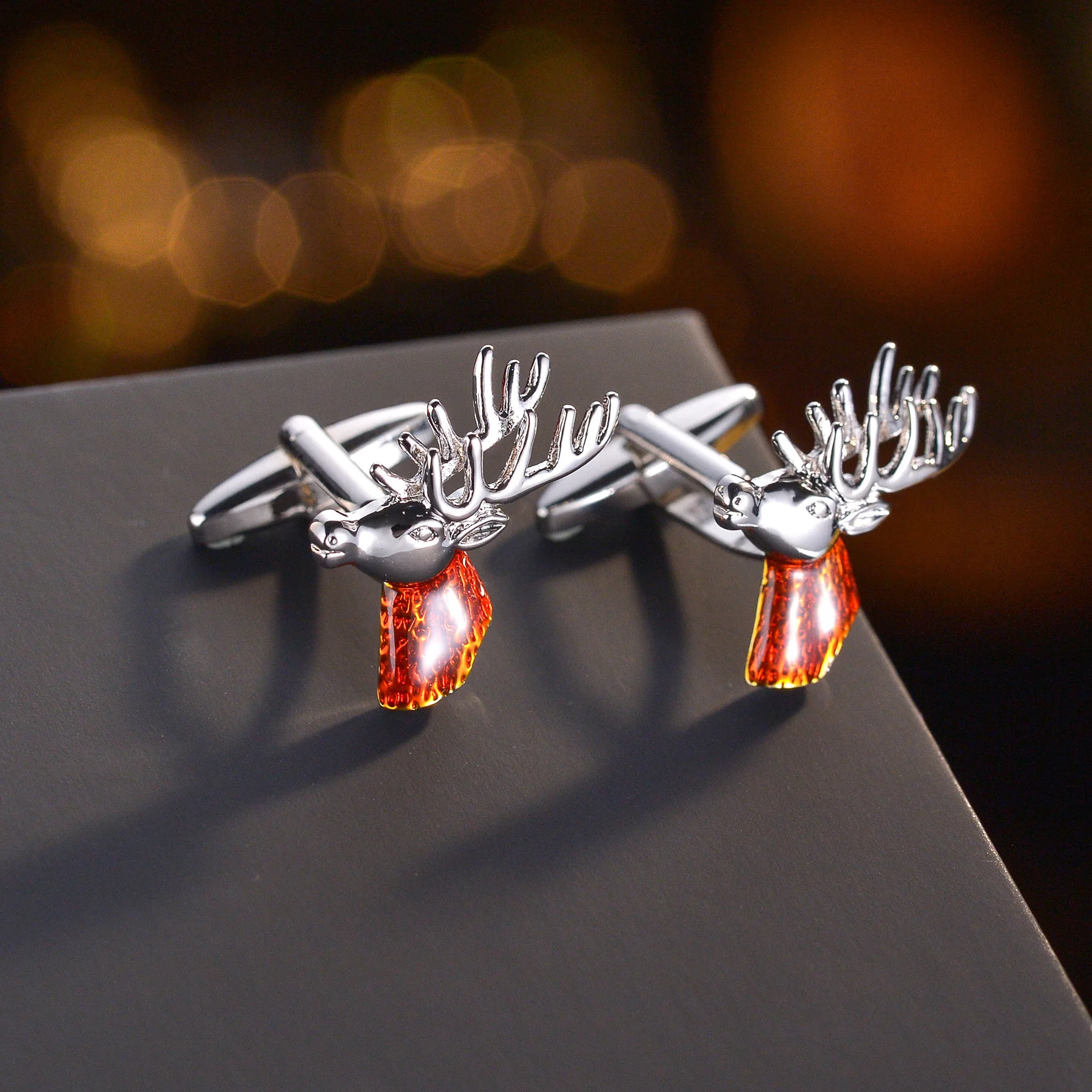 

Hot Sale Animal Deer Cufflinks Men's French Shirt Cufflinks High Quality Luxury Gifts for Men Wedding Birthday