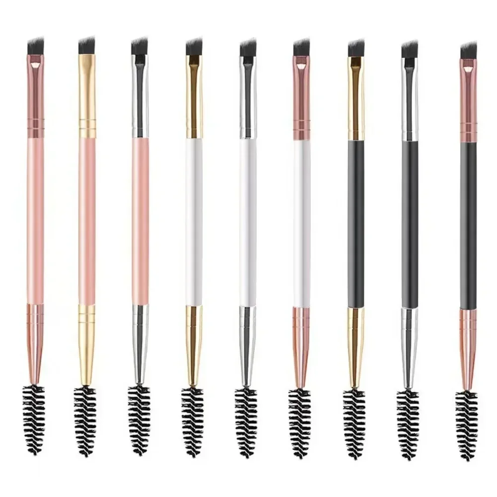 1pcs Two-headed Eyebrow Brush Spiral Diagonal Corner Makeup Brush Wood Handle Easy To Carry Beautiful Makeup Tools Beauty makeup brush set,makeup brush,makeup tool set,makeup tool
