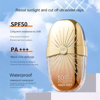 Heallor SPF 50+ Sunscreen Cream For Summer Facial Skin Care Block Isolation Lotion Sunscreen With Blue-Light Protection For Heal - Thumbnail 2