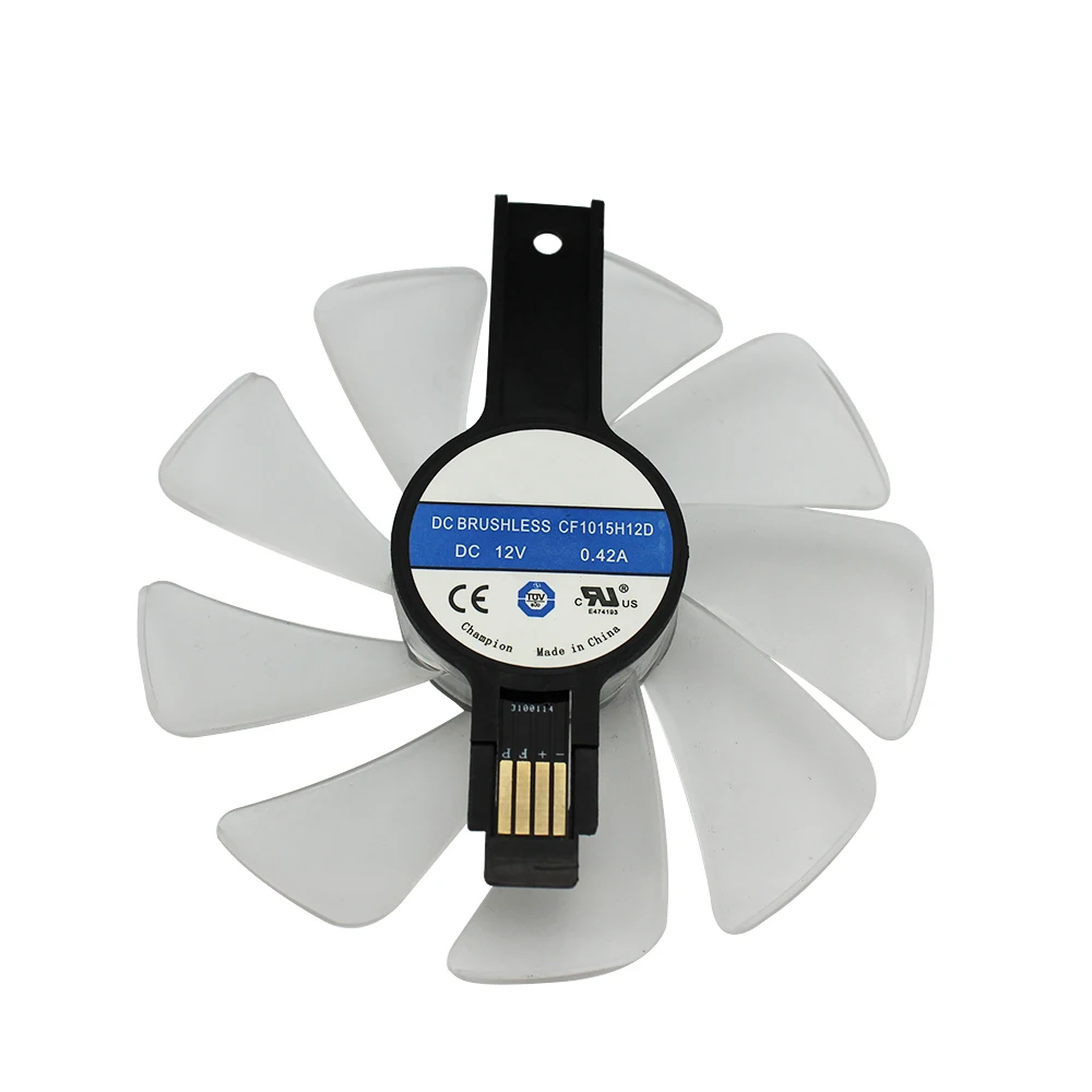 Ventilador Refrigerador Gpu para Safira Fd10015m12d Cf1015h12d rx 590 580 480 470 570 Rx470 Rx590 Rx580 Rx480 Rx570 Nitro - Imagem 4