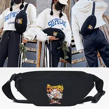 

Yellow Letter Print Waist Bag Fashion Chest Pack Male Women Fashion HandBags Outdoor Sports Cross Packs Men Travel Shoulder Bags