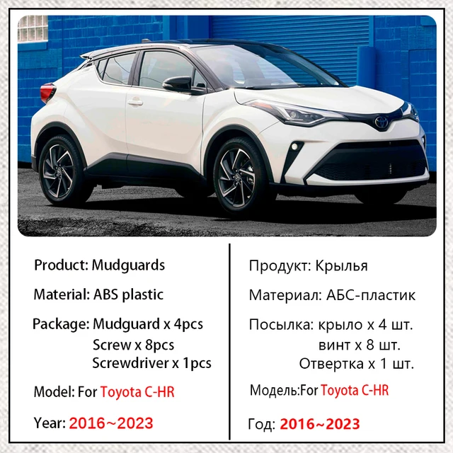 Kaufe Auto Kotflügel Für Toyota C HR Zubehör 2016 ~ 2022 IZOA CHR CH-R AX10  AX50 Auto Schmutzfänger Guards Splash Flap Kotflügel