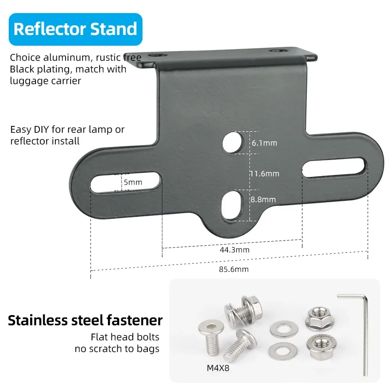 Lightweight Bike Rear Rack, & Easy To Install, Fits Most Bike Models, Enhanced Safety With Rear Reflector, Racks - Canada