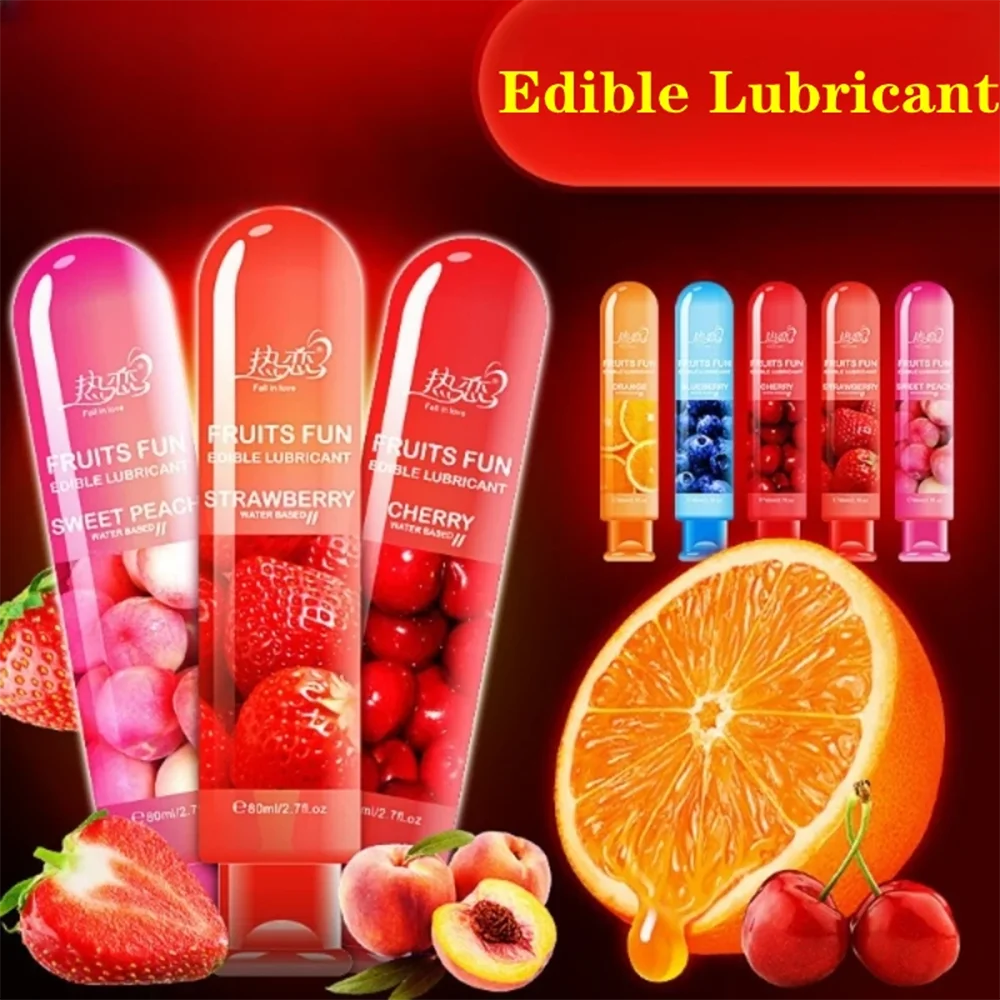 Lubrificante Commestibile Lubrificante Al Gusto Di Fragola Lubrificante Sessuale Lubrificante A Base D'Acqua Sesso Orale Masturbazione Del Sesso Anale