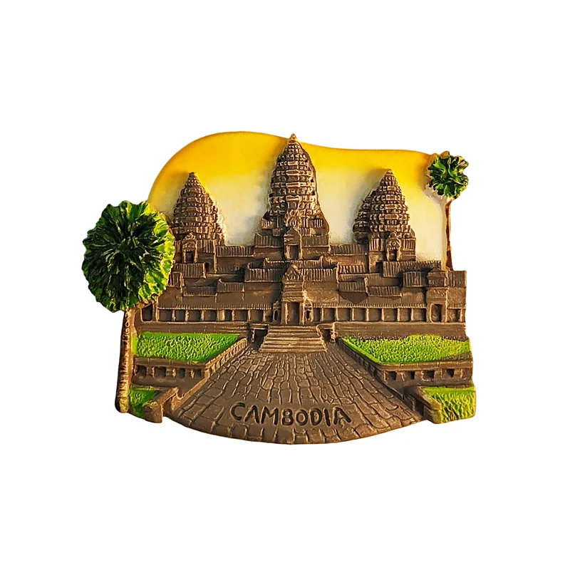 Asia Cambodia Customs And Culture 3D Refrigerator Magnets Fridge Magnetic Tourist Souvenir Decoration Articles Handicraft Gifts magnetic fridge magnets,magnetic sticker,magnetic fridge stickers