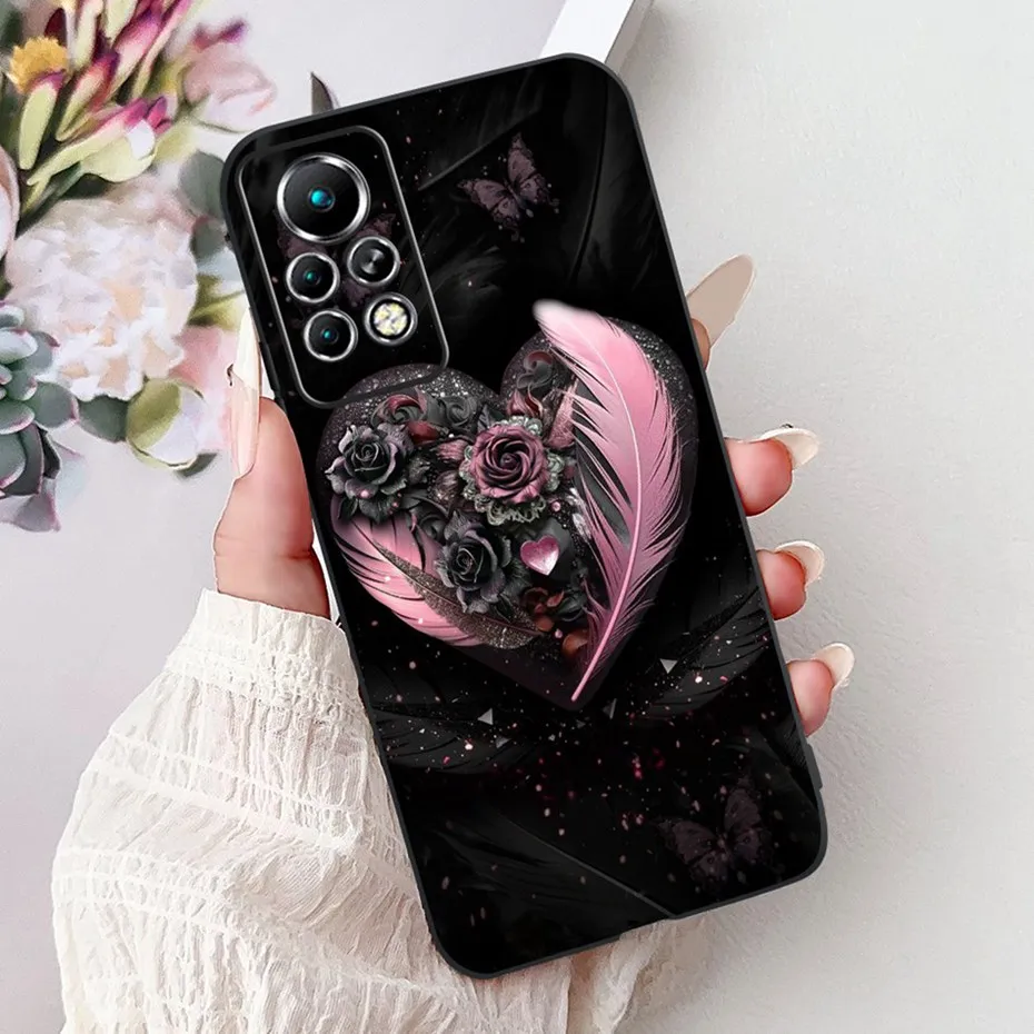 Sleek Black Silicone Soft Back Phone Case - New Design