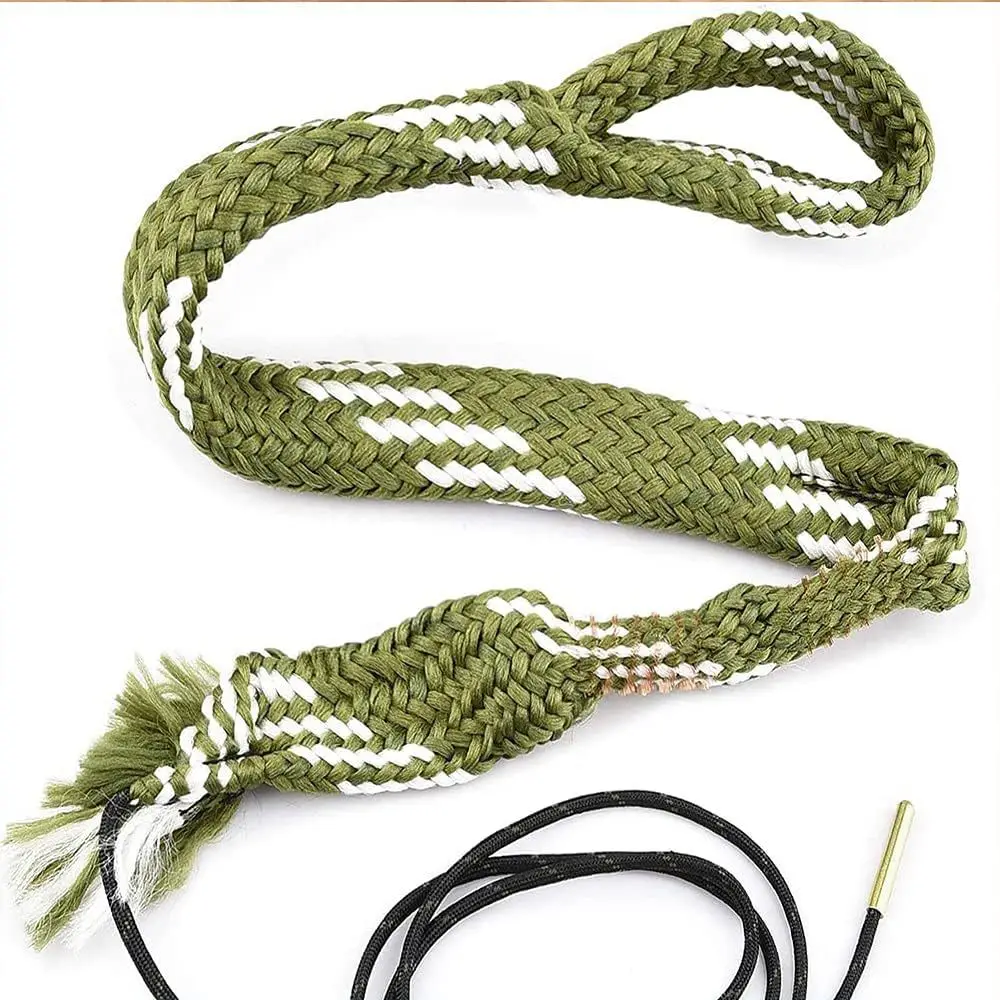 Gun Barrel Wipe Cleaning Rope .22 Cal.223 12GA Rifle Cleaning Brush Kit Tool for Rifle Barrel Calibre Hunting Accessories