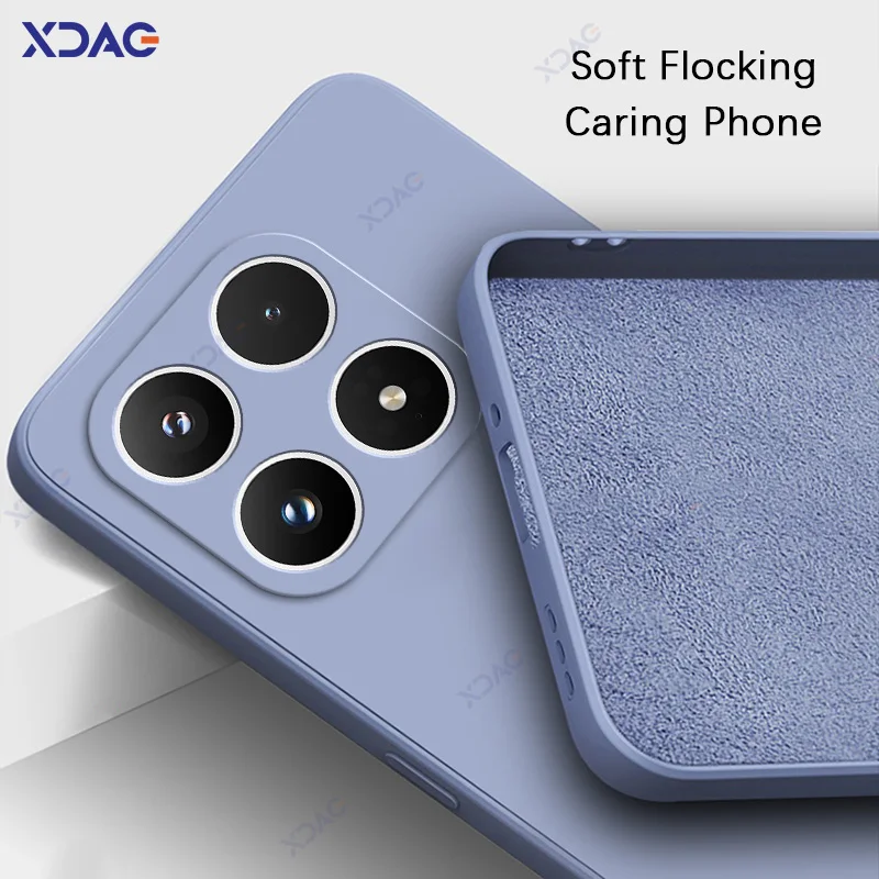 Luxury Liquid Silicone Waterproof Mobile Phone Case - 360° Protection, Soft Square Design