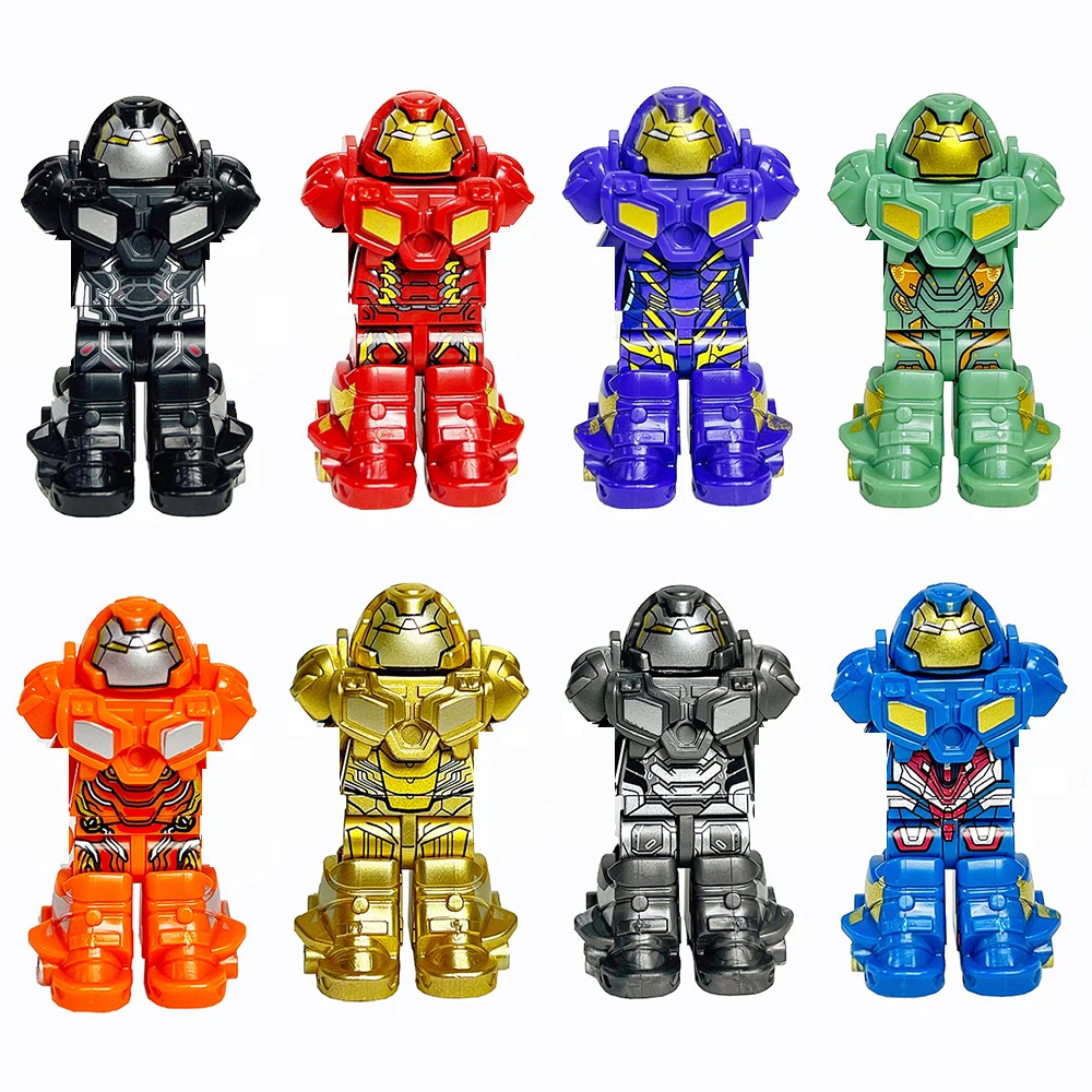 8/12PCS Set Gundam Cartoon Anime Figures  Building Blocks Mini Action Figures Bricks Movies Character Assembly Educational Toys