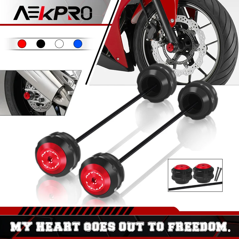 

New Front Rear Axle Fork Crash Slider Protector Pad For Yamaha MT-07 FZ-07 MT07 16-24 mt-07 Motorcycle Wheel Falling Protection