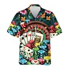 Gambling Las Vegas 3d Print Beach Shirts For Men Hawaiian Holiday Short Sleeve New Design Summer Lapel Funny Women Blouse Tops 1