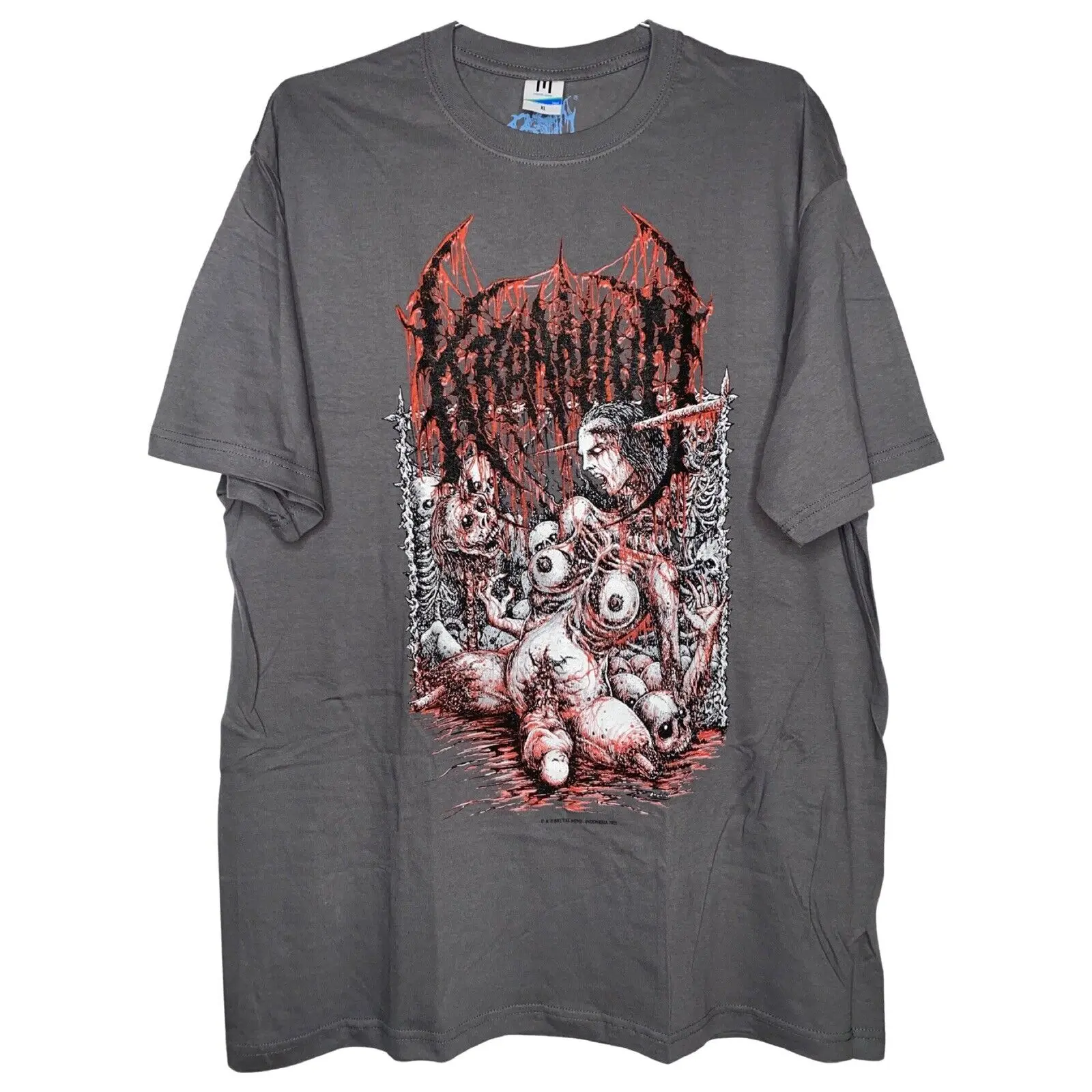 T-Shirt Kraanium Xl Guttural Secrete Devourment Cephalotripsy Decretal