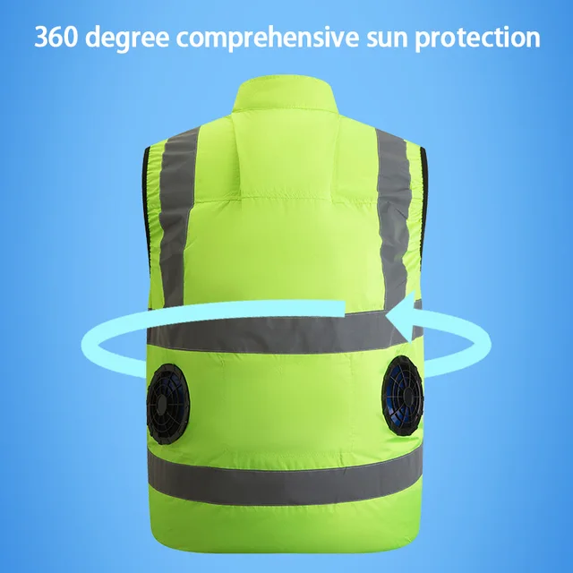 Men's Reflective Fan Cooling Vest