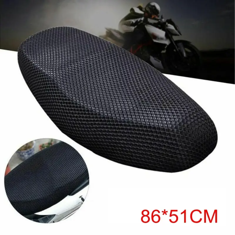Présentation de la housse de selle de moto en maille respirante
