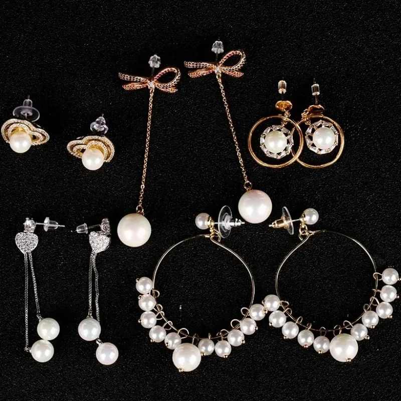 DIY Ear Plugs Piercing Multiple Shapes Ear Buds Earings Free Shiping Set Earring Back Cap Anti Lost Earplug Earlobe Bullet Tube