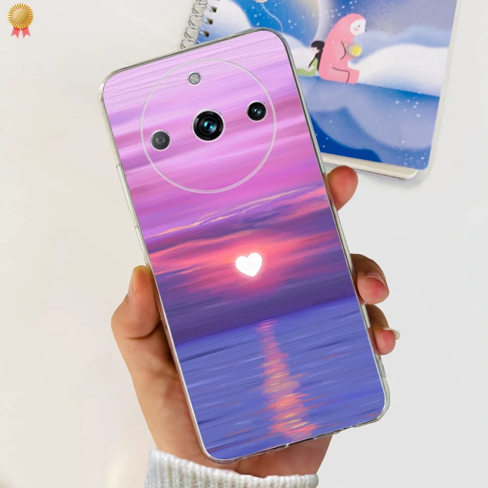 Clear Cute Cartoon Cat Soft Silicone TPU Back Cover