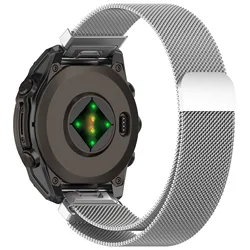 Official Quick Fit Magnetic Milanese Strap - Premium Stainless Steel Mesh Bracelet, Available in 20mm, 22mm, and 26mm Sizes - Quick Fit 20mm (Silver)