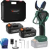 Professional Cordless Electric Pruners Battery Powered Tree Branch Cutter with 2 Rechargeable 2 A 1