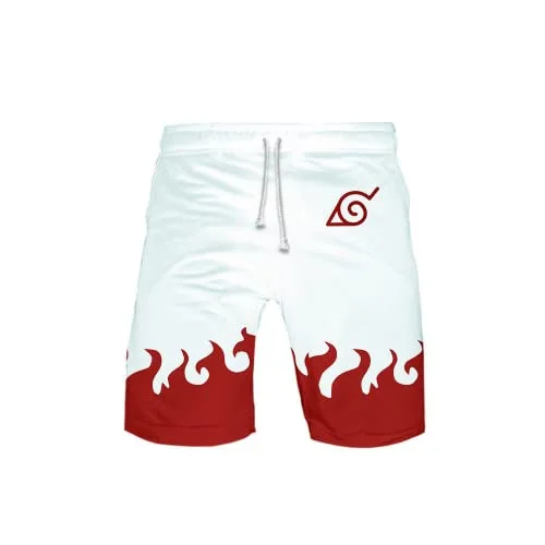 Naruto Red Cloud Color Printing Series 3D Akatsuki Uchiha Sasuke Uchiha  Itachi Print Home Shorts Outdoor Sports Beach Pants