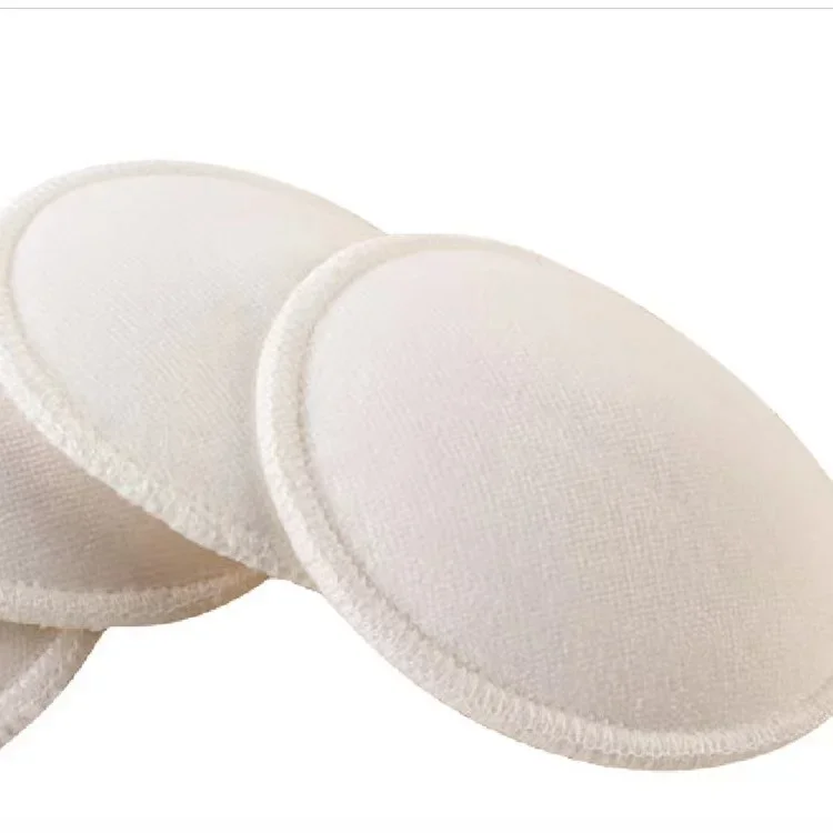 4Pcs/pack Breast Pads Spill Prevent Bra Pad Soft Cotton Washable Reusable Absorbency Breast Feeding Nursing Pad 4