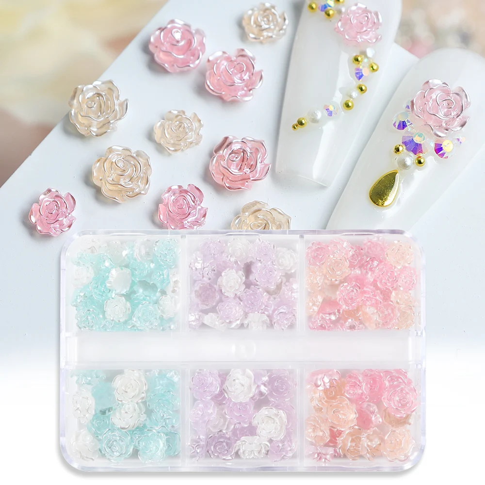 Resin Accessories Camellia Flowers 6/8 mm Mix Epoxy Resin Decor Acrylic  Pearl Flowers Handcrafts Jewelry Earring Making Supplies - AliExpress