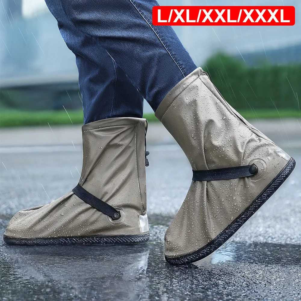 

Защитные чехлы для обуви унисекс, размеры L/XL/XXL/XXXL, водонепроницаемые, для мотоцикла, скутера, дождливая обувь, для дождливого снежного дня