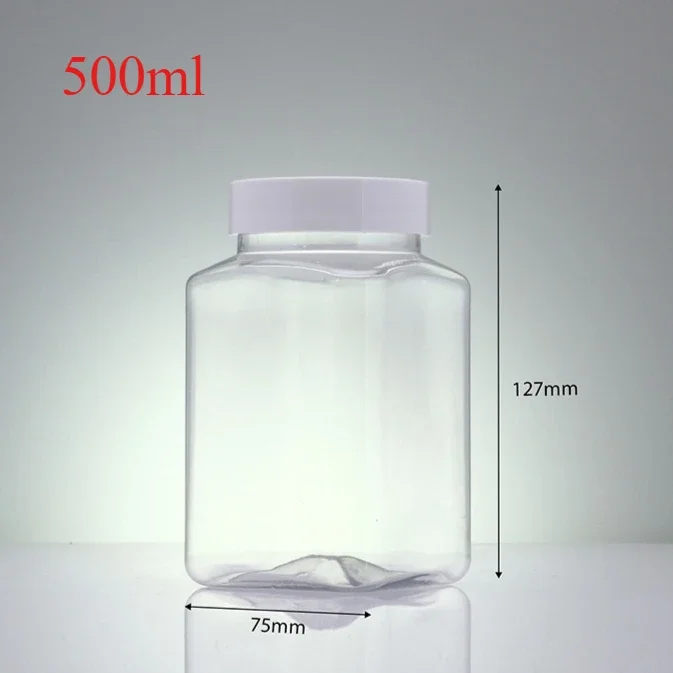Versatile Clear Square Refillable Bottles