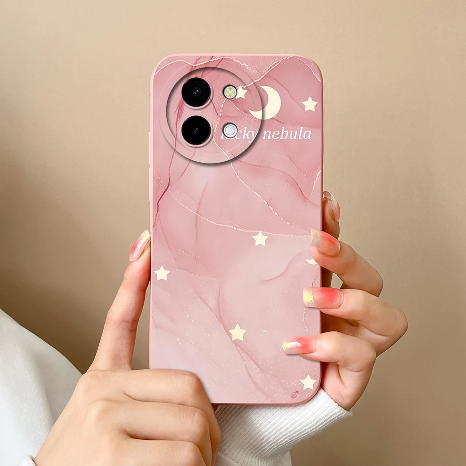 Stylish Painted Anti-Slip Liquid Silicone Phone Case