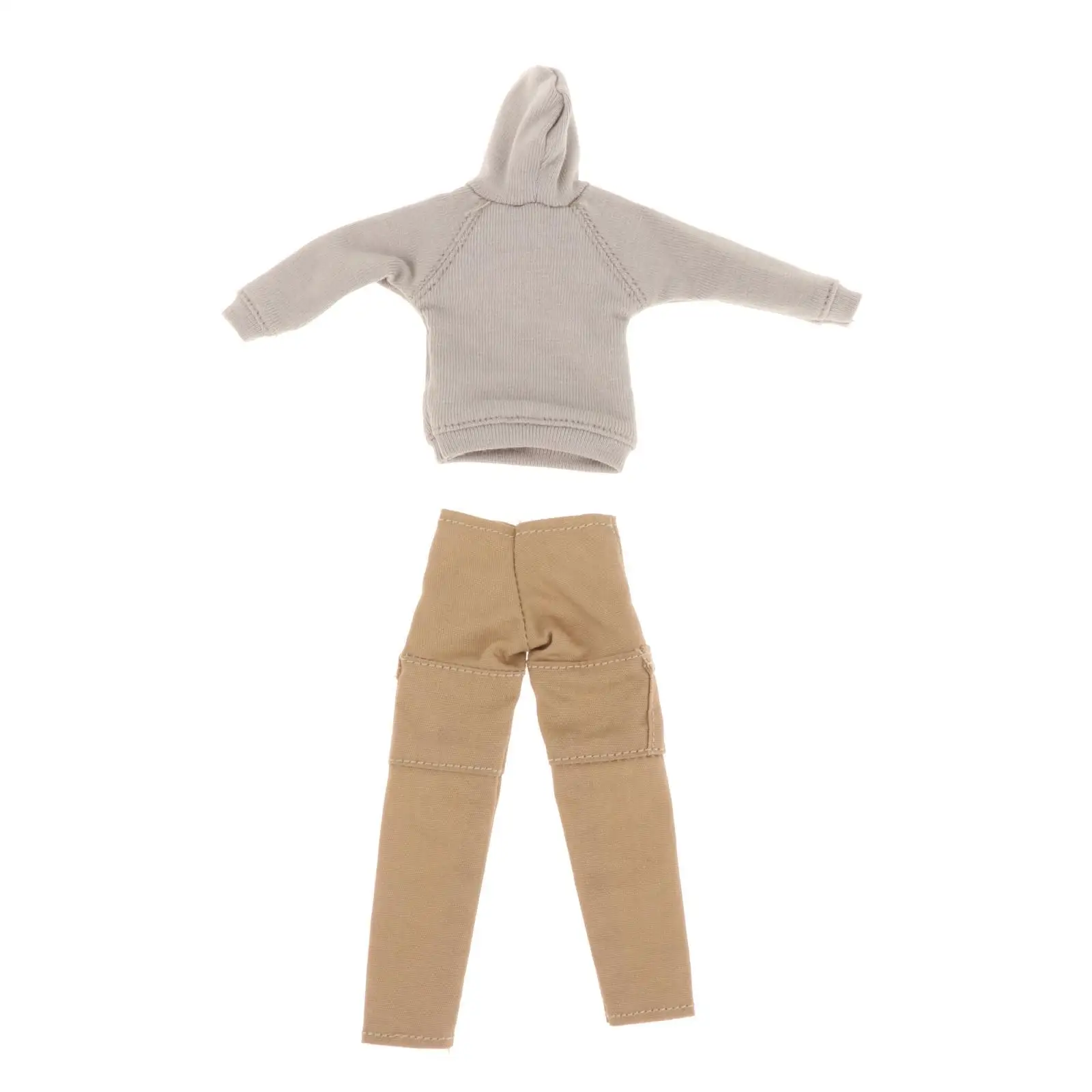 1/12 Male Hoodie Outfit Male Figure Coat Costume for 6'' Action Figures