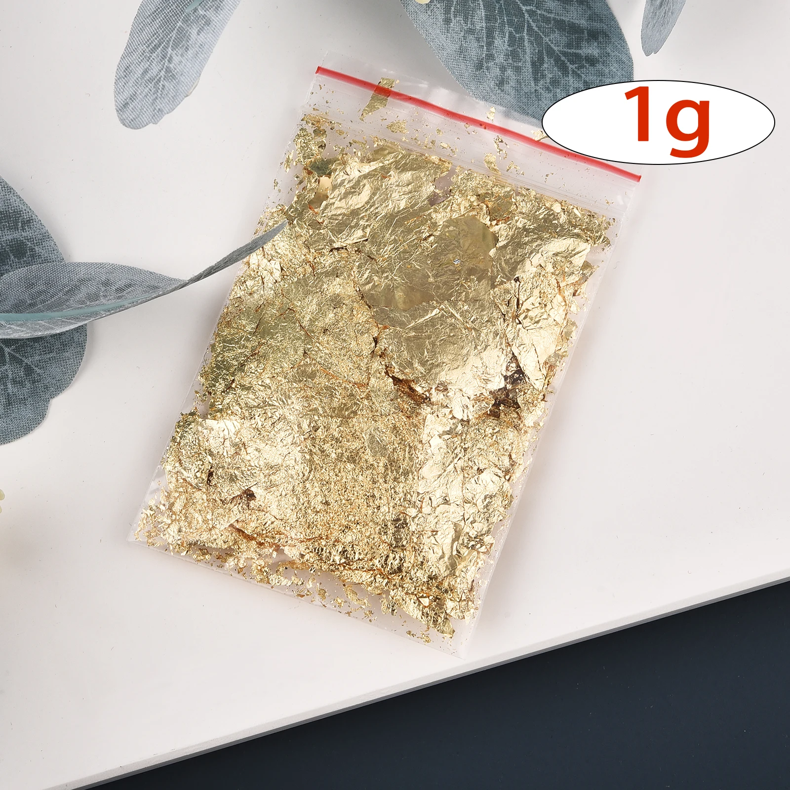 Imitation Metallic Foil Flakes for Crafting and Nail Art Decor