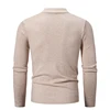 Autumn New Sweater Men's Half High Neck Basic Solid Color Casual Versatile Round Neck Knit with Slim Fit Elastic Sweater Inside 2