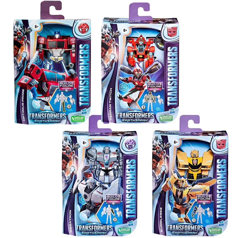 Hasbro Transformers Animated EarthSpark Deluxe Megatron Optimus Prime