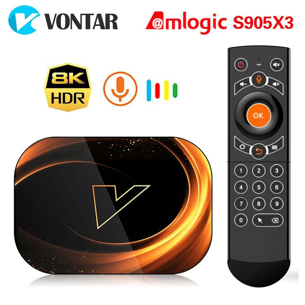 VONTAR X3 8K Amlogic S905X3 4GB RAM 64GB TV Box Android 9.0 Set Top Box  Support 1000M Dual Wifi 4K Youtube Smart TV Box 4G 32G|Set-top Boxes| -  AliExpress