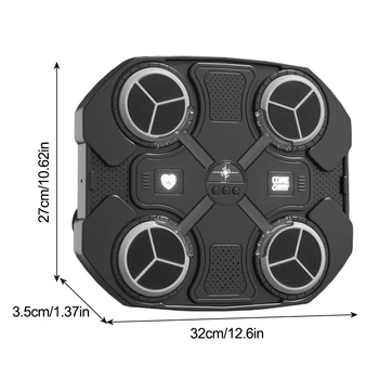 Music Boxing Machine Wall Mount Electronic Boxing Trainer Practice Target Bluetooth Boxing Machine Home Exercise for Kids Adults 6
