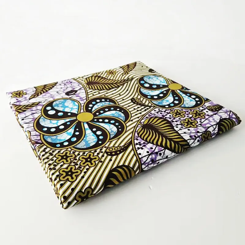Item I3-4 100% cotton wax printed fabric