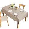 Rectangular Tablecloth Artificial Linen Tablecloth Waterproof Fabric Quality Tablecloth Washable Table Cover Kitchen Dining Room 5