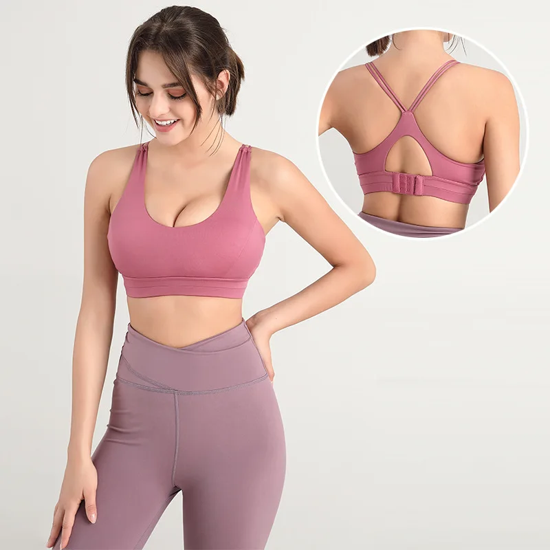 Women Sports Bra Seamless Sports Bras Sexy Yoga Fitness Crop Tops Sports Vest Underwear Push-Up Camisole Sportswear Tank Tops