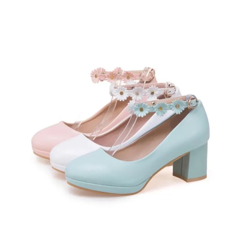 Size30-43 الفتيات فستان أحذية عالية الكعب النساء ح...